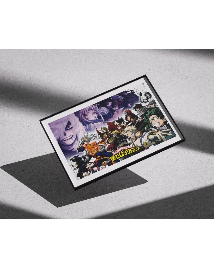 My Hero Academia Poster | Boku no Hero Academia | Heroes vs Villains | 61x91,5 cm