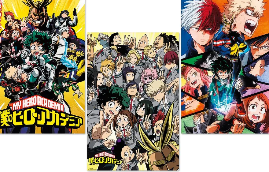 My Hero Academia Poster 3er-Set