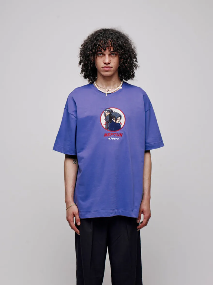 Naruto Graphic T-Shirt Purple Itachi X Sasuke Uchiha Neptun
