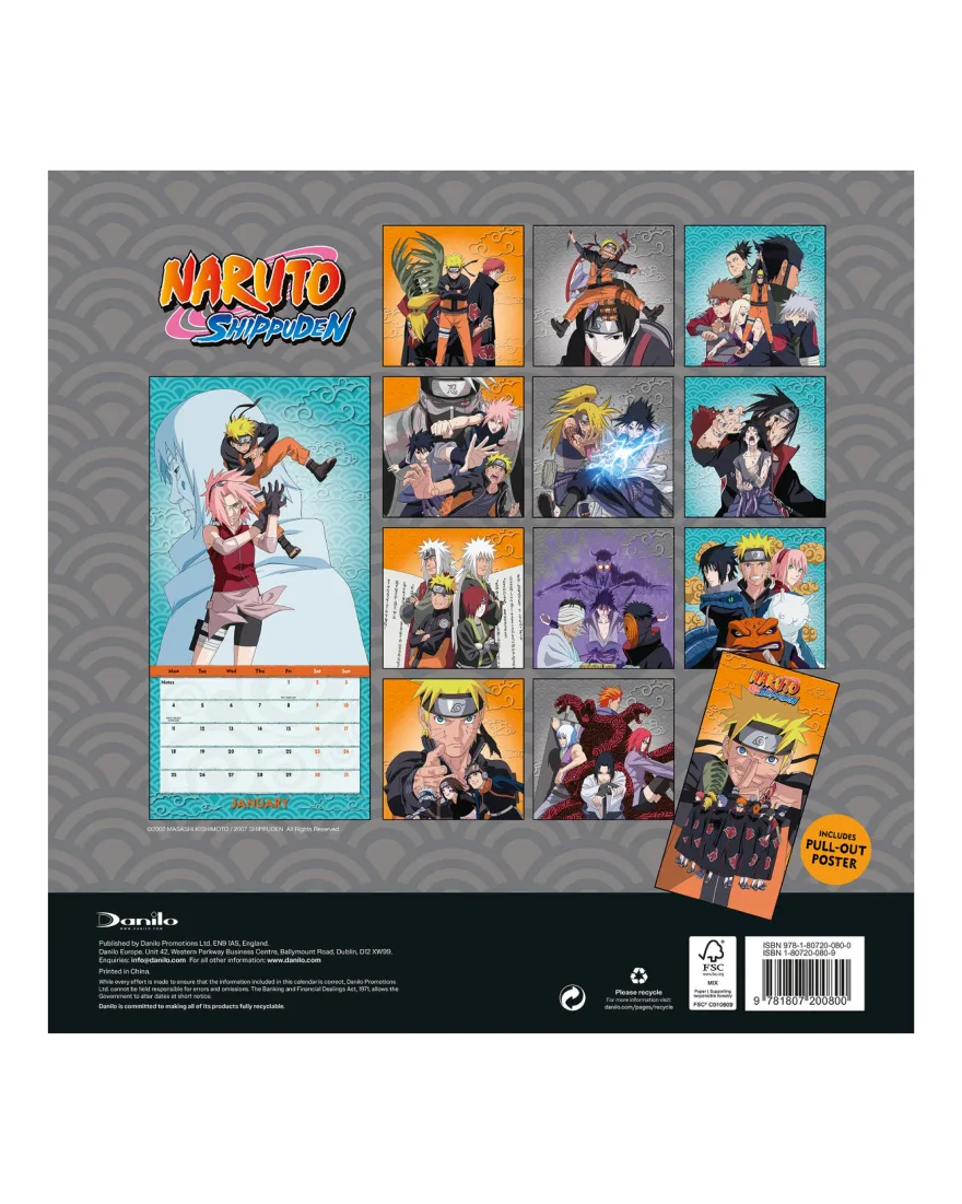 Naruto Shippuden Kalender 2027