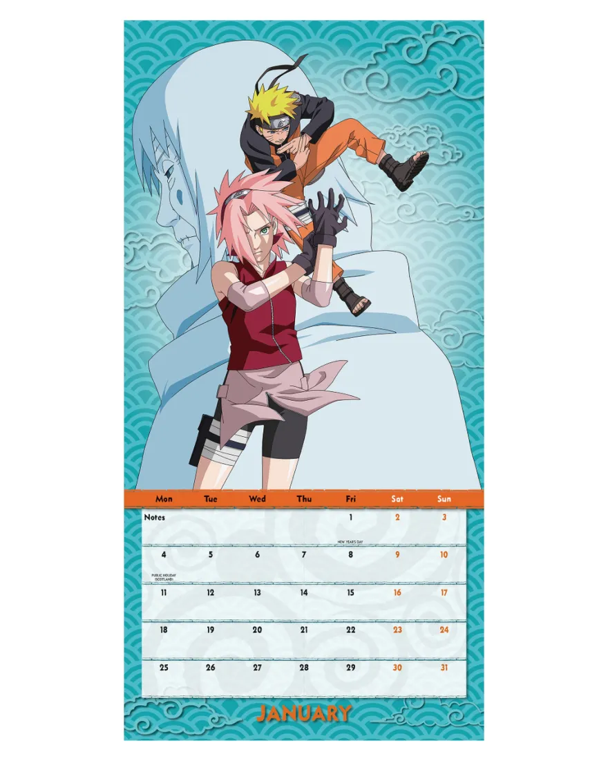 Naruto Shippuden Kalender 2027