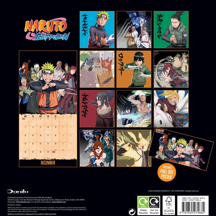 Naruto Shippuden Kalender 2026