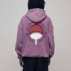 Naruto Uchiha Graphic Hoodie Purple Kapuzenpullover Neptun