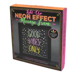 Neon Effect Light Up Message Frame