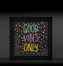 Neon Effect Light Up Message Frame