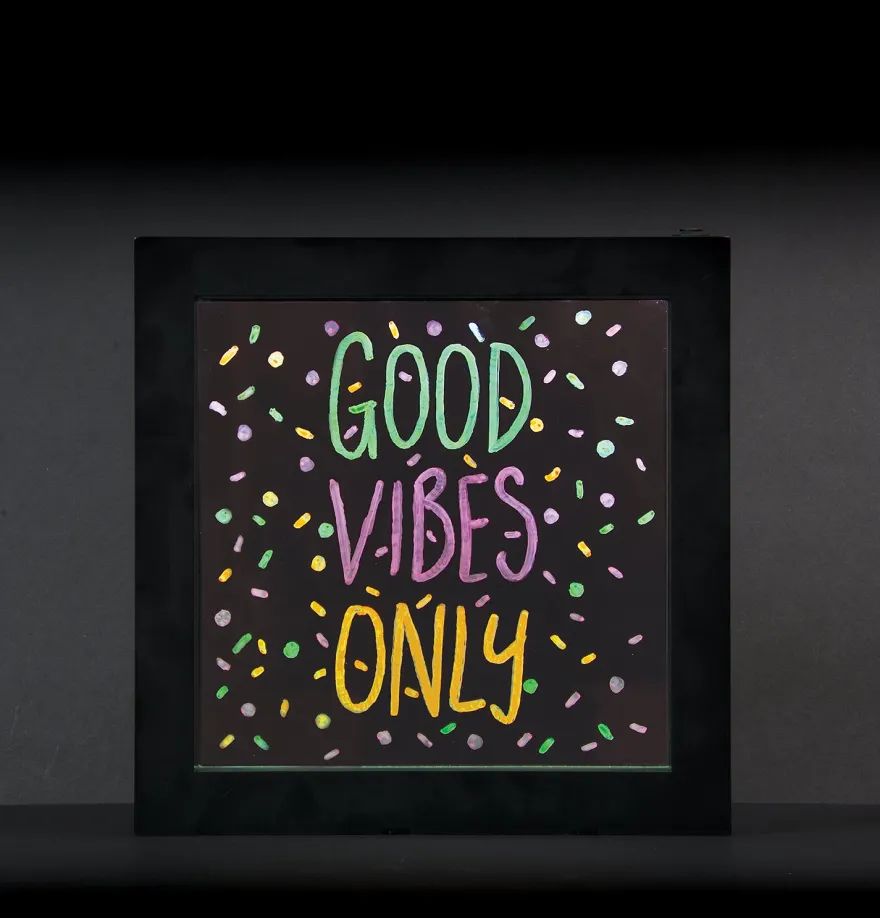 Neon Effect Light Up Message Frame