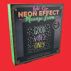 Neon Effect Light Up Message Frame