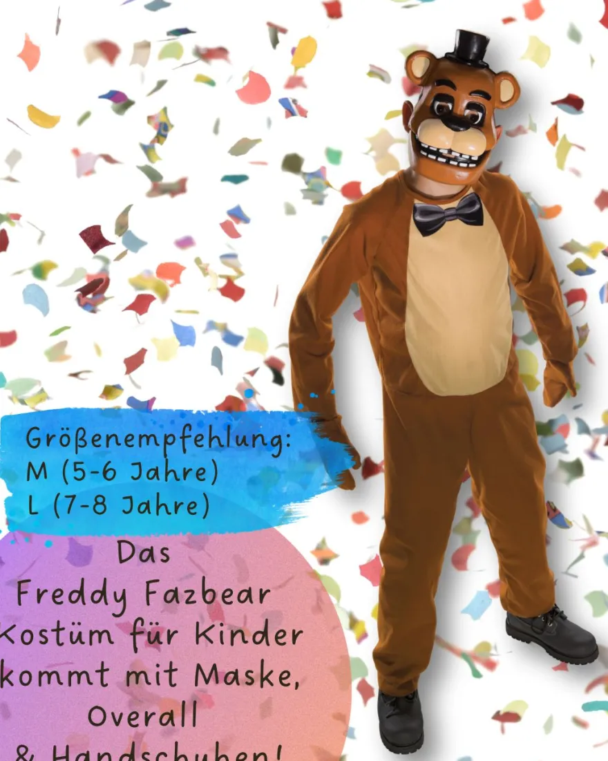 5 Nights at Freddy's Kinderkostüm Freddy Fazbear