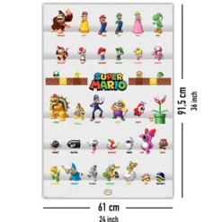 Nintendo Super Mario Poster Character Parade