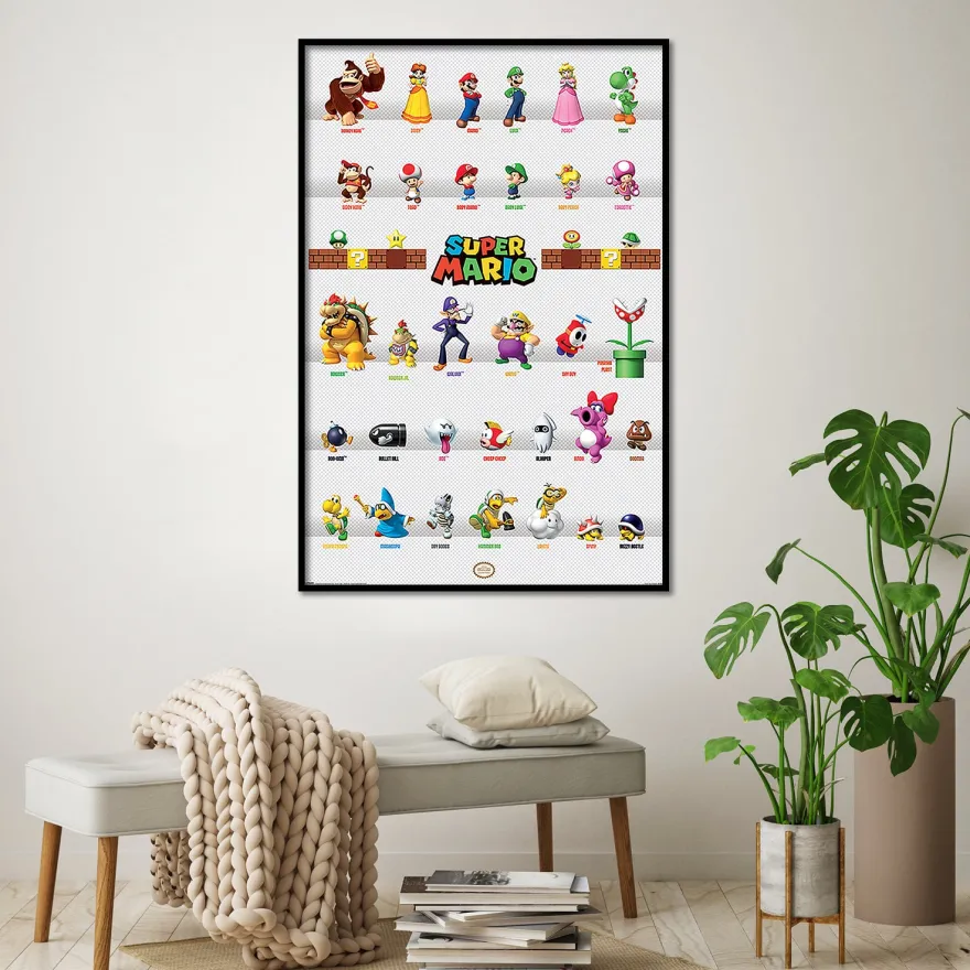 Nintendo Super Mario Poster Character Parade