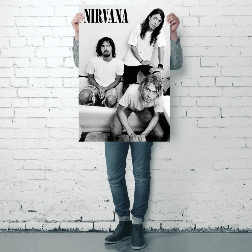 Nirvana Poster Bathroom