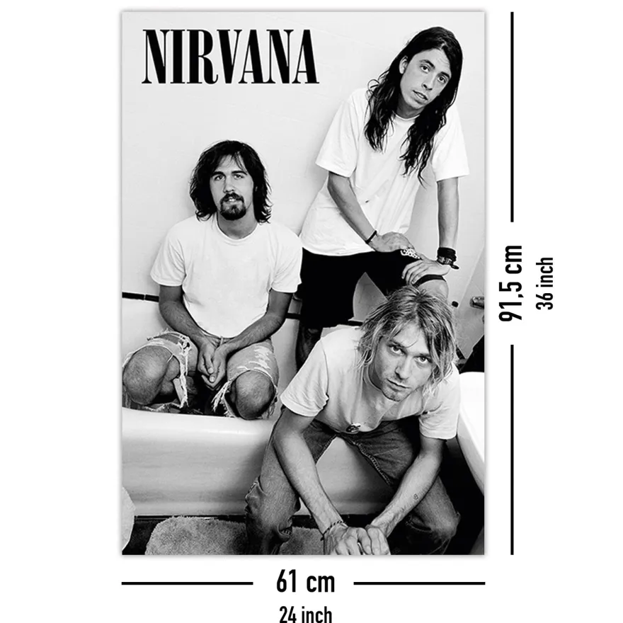 Nirvana Poster Bathroom
