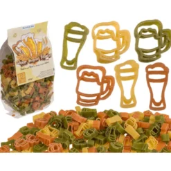 Nudeln in Bierglasform Pasta