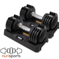 nurisports Set 2 verstellbare Hanteln 2 kg -12 kg