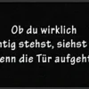 Ob du wirklich richtig stehst Fußmatte