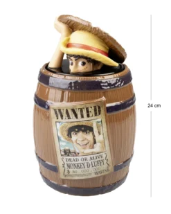 One Piece Keksdose Wanted Monkey D. Luffy Faß Barrel