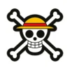 One Piece Kissen Skull Logo
