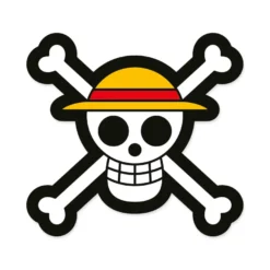 One Piece Kissen Skull Logo