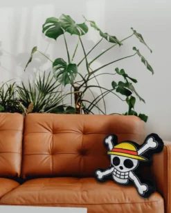 One Piece Kissen Skull Logo