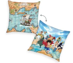 One Piece Kissen Strohhutbande & Map