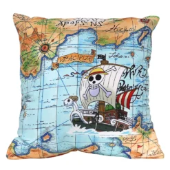 One Piece Kissen Strohhutbande & Map