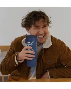 One Piece 30 oz Tumbler mit Griff & Flip-Strohhalm 0,85l