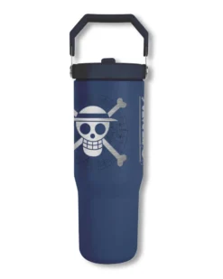 One Piece 30 oz Tumbler mit Griff & Flip-Strohhalm 0,85l