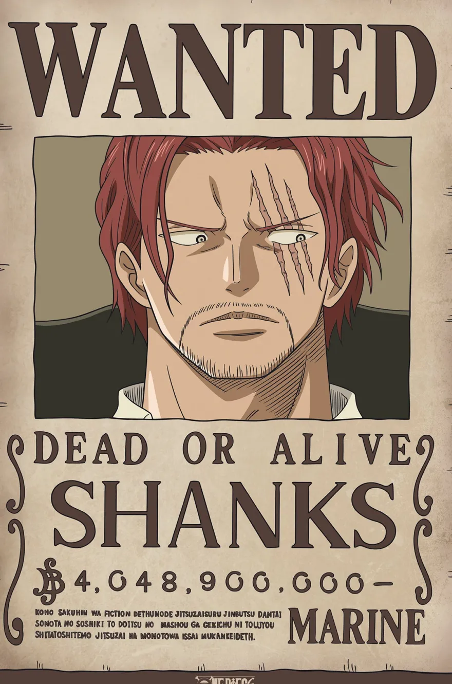 One Piece Poster 4-er Set Filmplakate Wanted