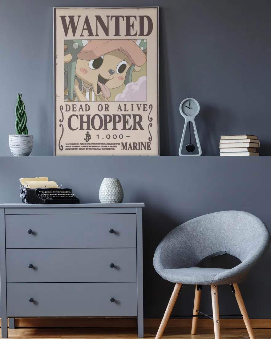 One Piece Poster Wanted Chopper, Dead or Alive