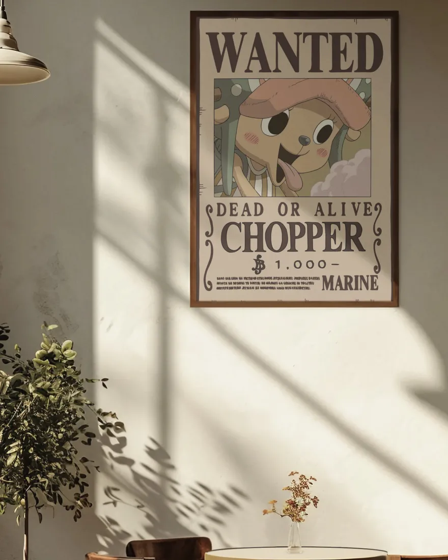 One Piece Poster Wanted Chopper, Dead or Alive