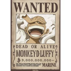 One Piece Poster Wanted Luffy Wano