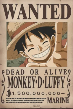 One Piece Poster Wanted Monkey D. Luffy 2