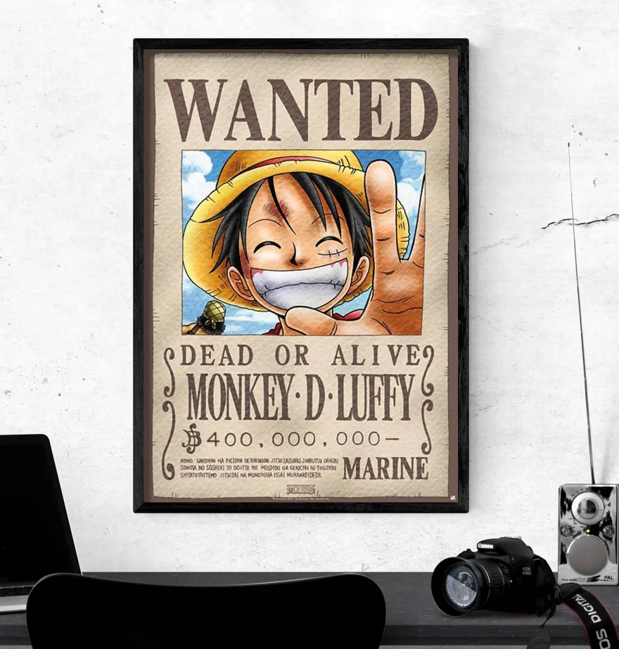 One Piece Poster Wanted Monkey D. Luffy