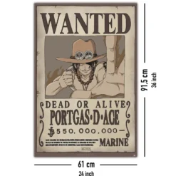 One Piece Poster Wanted Portgas D. Ace