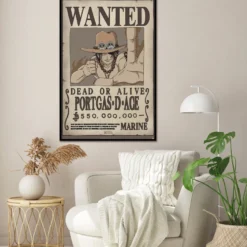 One Piece Poster Wanted Portgas D. Ace