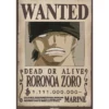 One Piece Poster Wanted Roronoa Zoro Wano