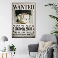 One Piece Poster Wanted Roronoa Zoro