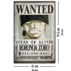 One Piece Poster Wanted Roronoa Zoro