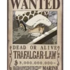 One Piece Poster Wanted Trafalgar D. Water Law