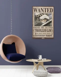 One Piece Poster Wanted Trafalgar D. Water Law