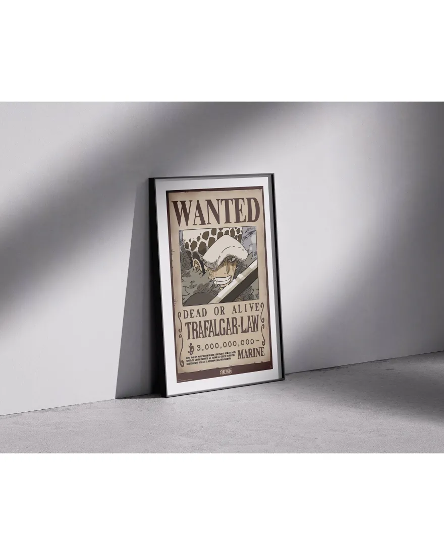 One Piece Poster Wanted Trafalgar D. Water Law