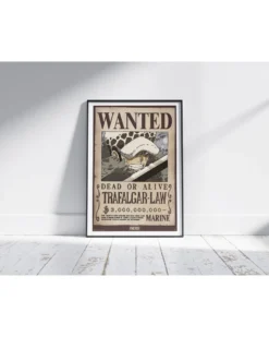 One Piece Poster Wanted Trafalgar D. Water Law
