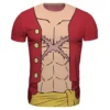 One Piece T-Shirt Allover Print Luffy New World