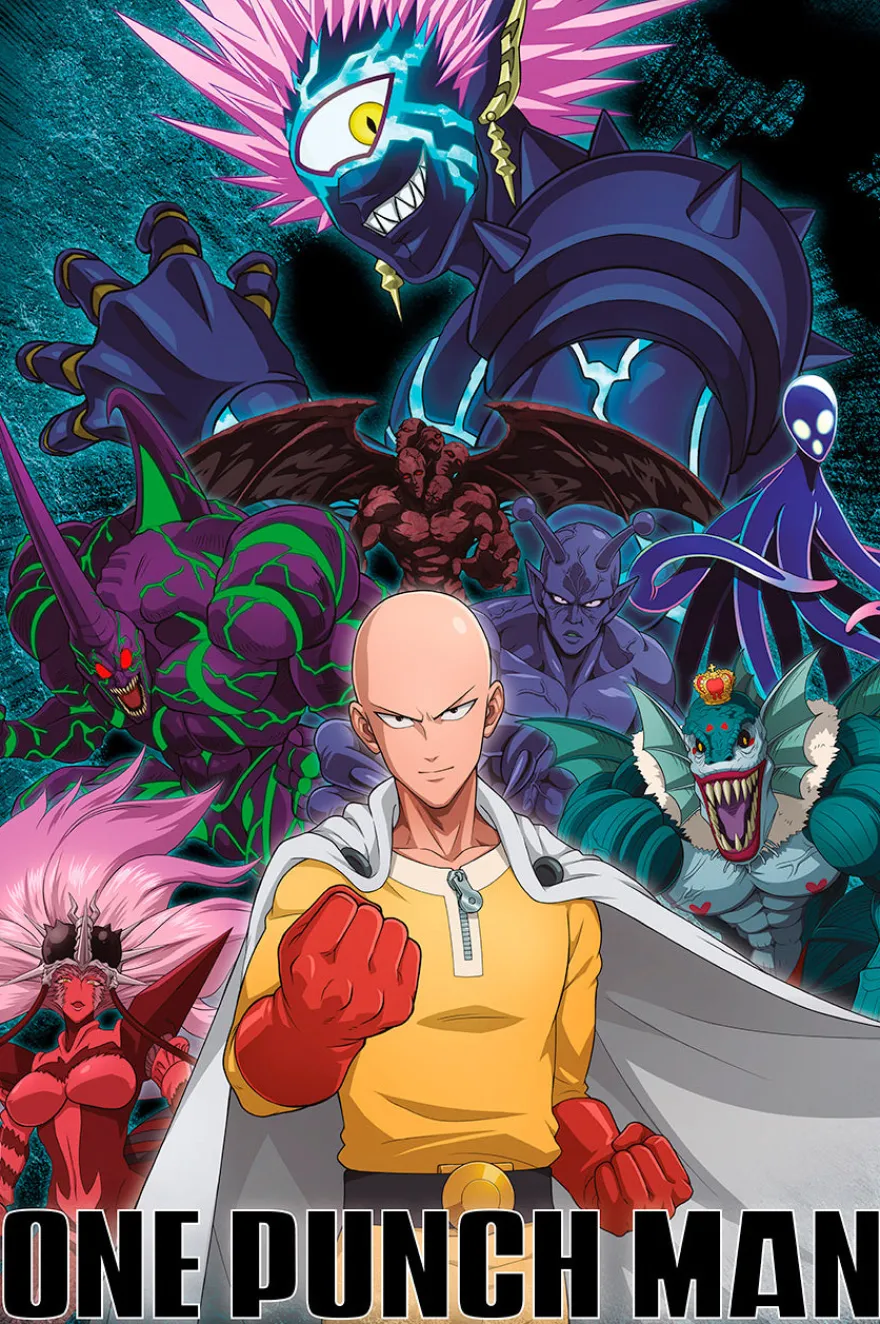 One Punch Man Poster Saitama vs Villain