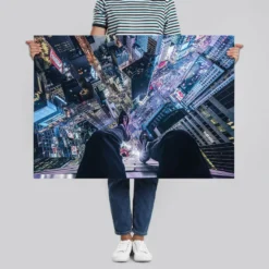 On The Edge Of Times Square Poster