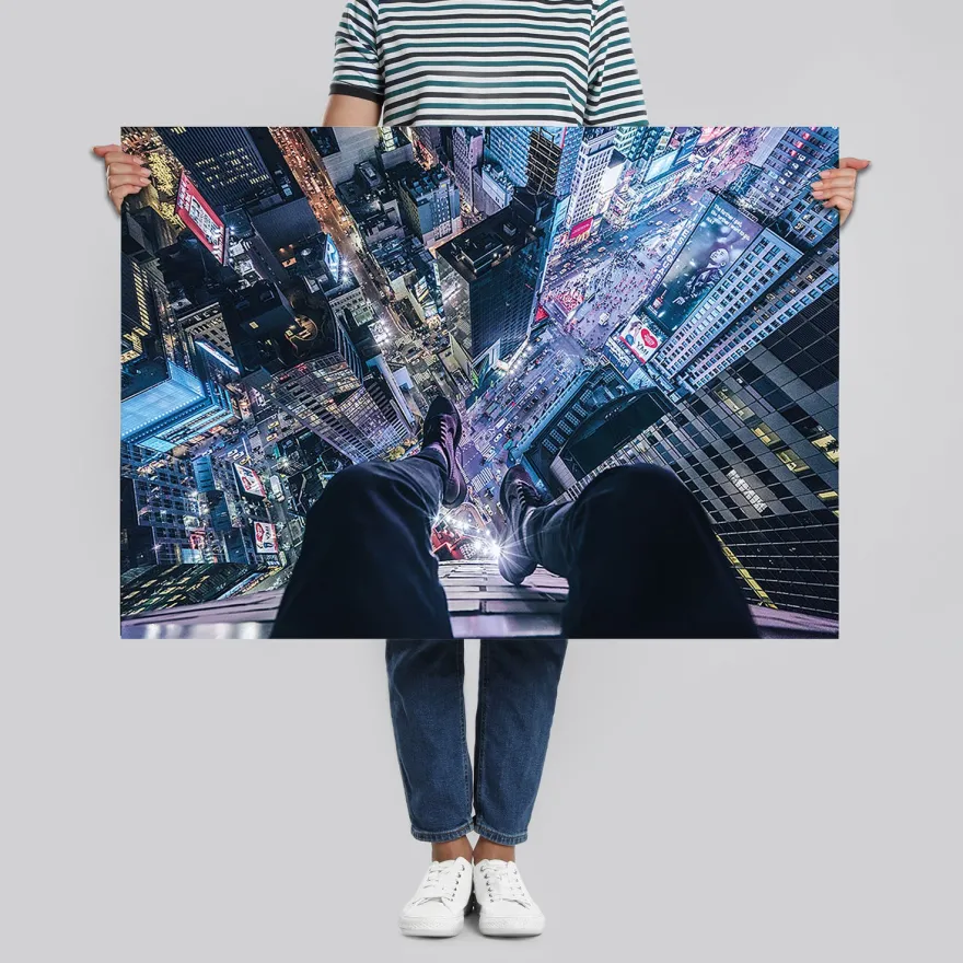 On The Edge Of Times Square Poster