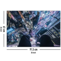 On The Edge Of Times Square Poster