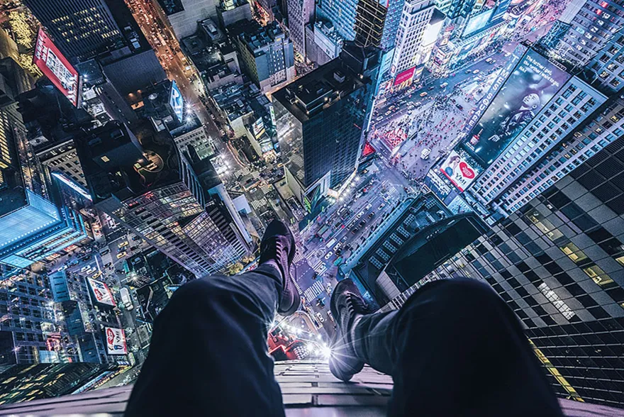On The Edge Of Times Square Poster