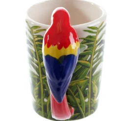Papagei Tassen Ara, 2-er Set 3-D Henkel