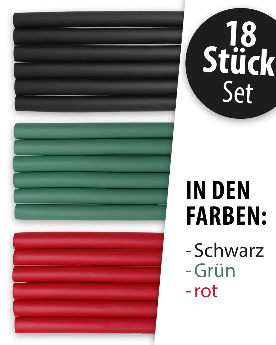 Papilotten 18er Set Durchmesser 1,6cm 24cm lang